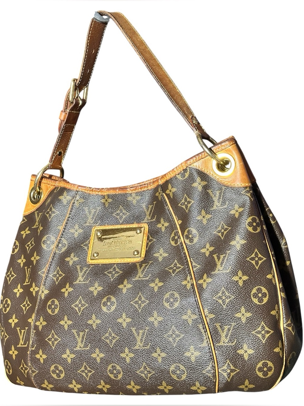 Louis Vuitton Brown Monogram Galliera Hobo Shoulder Bag